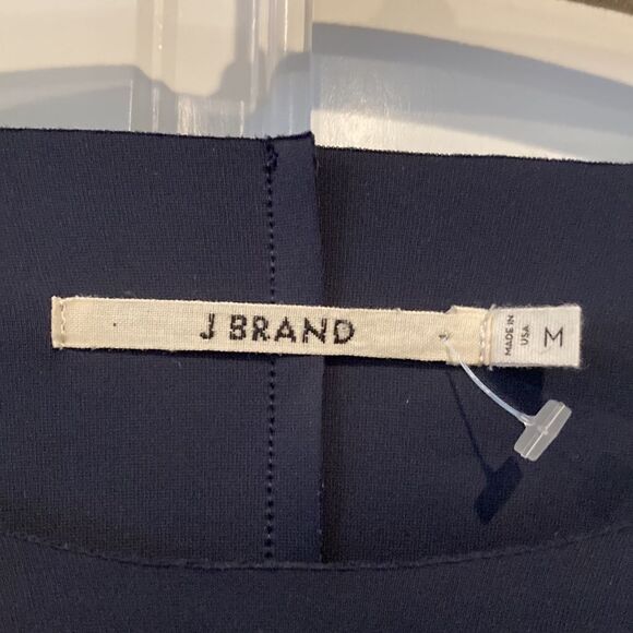 J brand blue scuba, top with side, zippers size medium - Picture 2 of 8